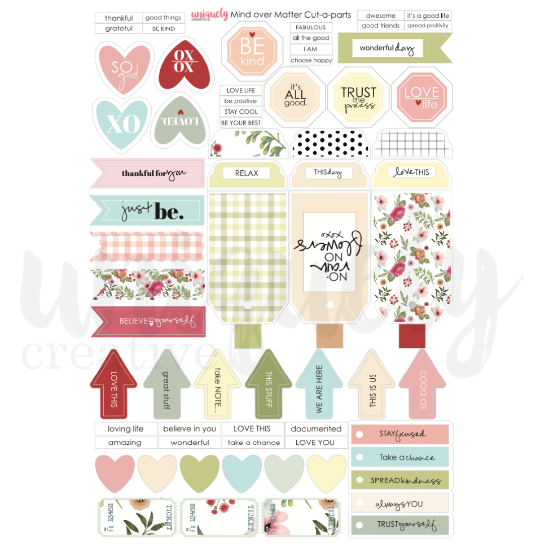 Uniquely Creative Cut-a-Part Sheet Mind Over Matter