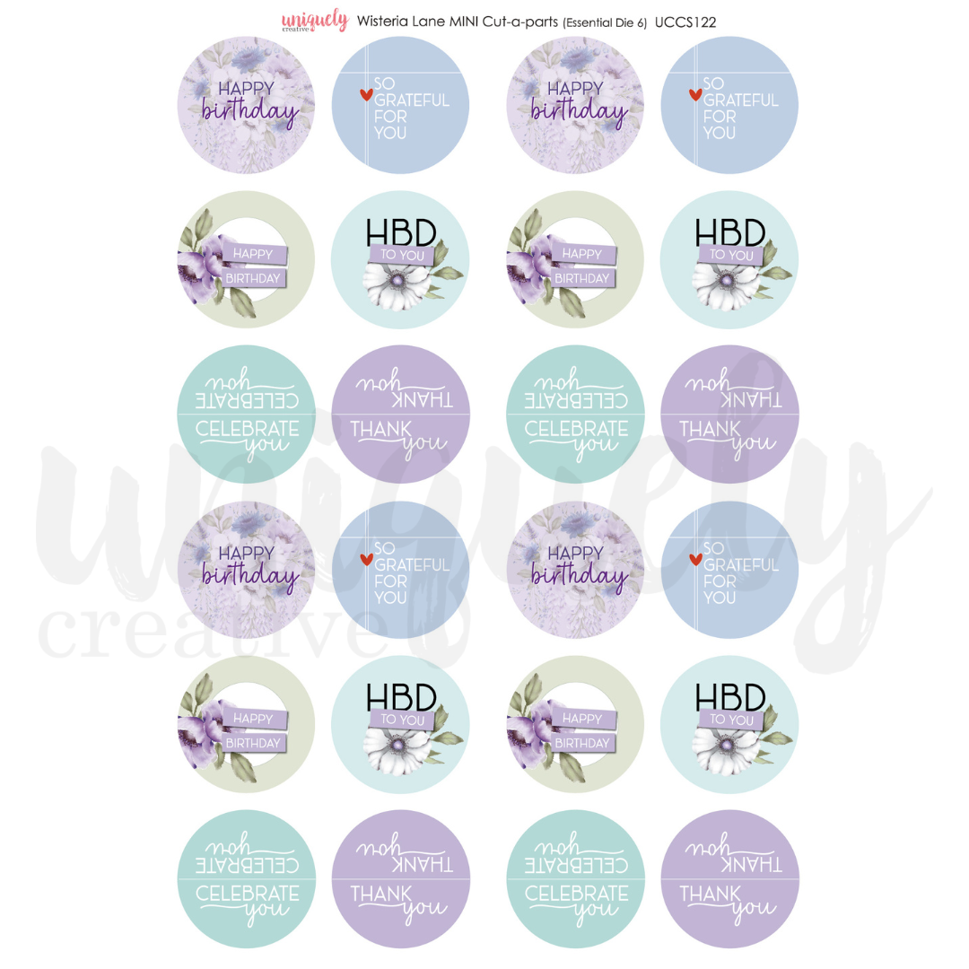 Uniquely Creative Cut-a-Part Sheet Mini Wisteria Lane