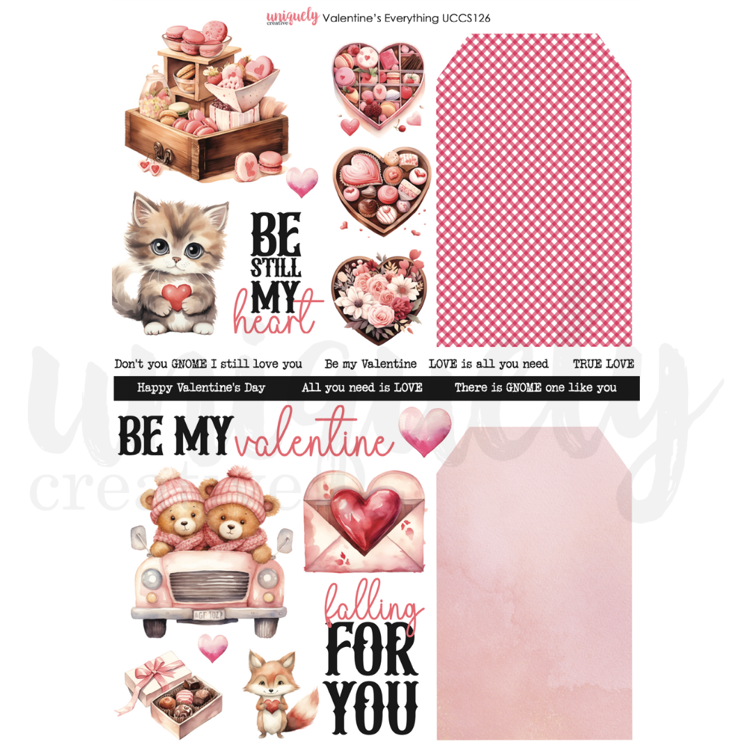 Uniquely Creative Cut-a-Part Sheet Valentine’s Everything