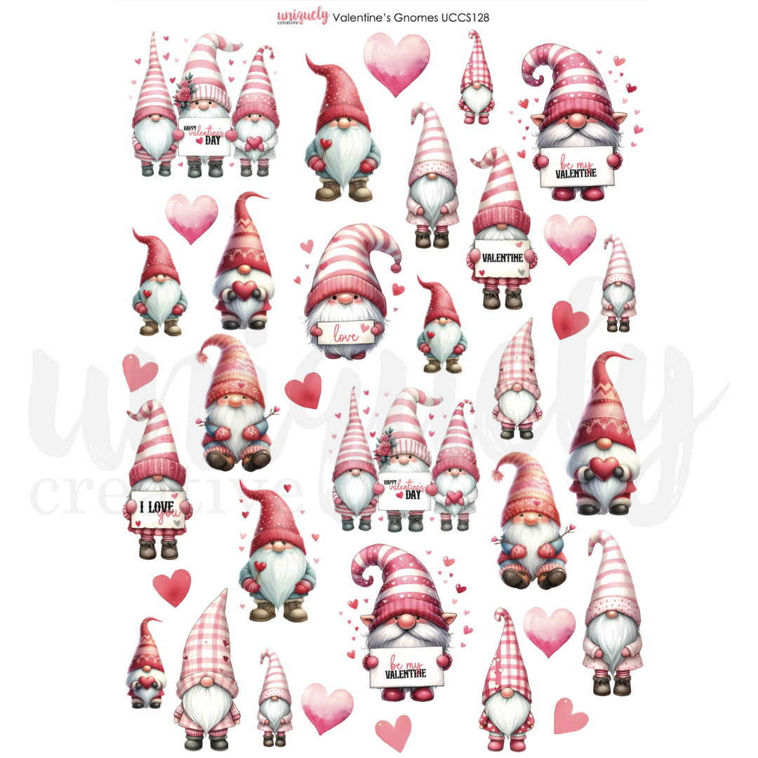 Uniquely Creative Cut-a-Part Sheet Valentine’s Gnomes