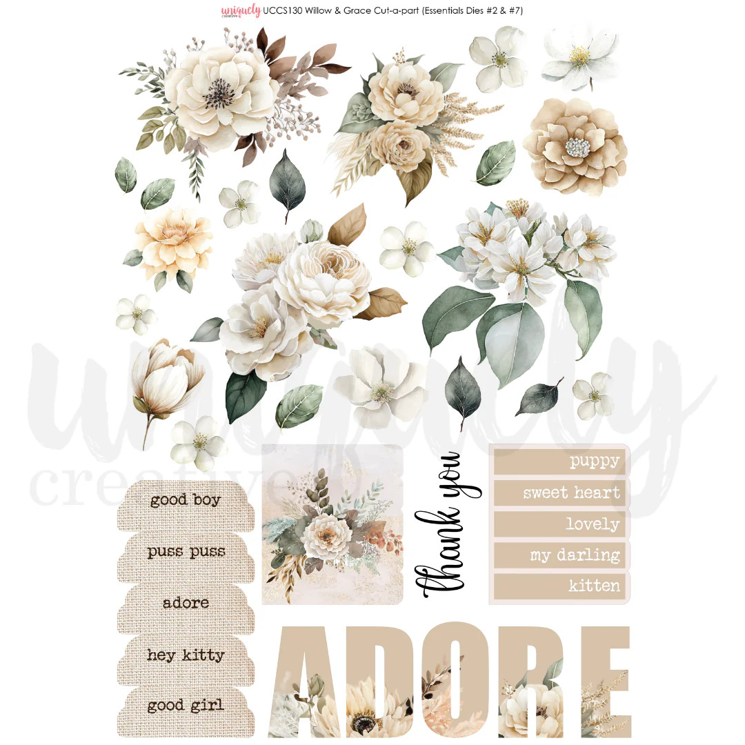 Uniquely Creative Cut-a-Part Sheet Willow & Grace