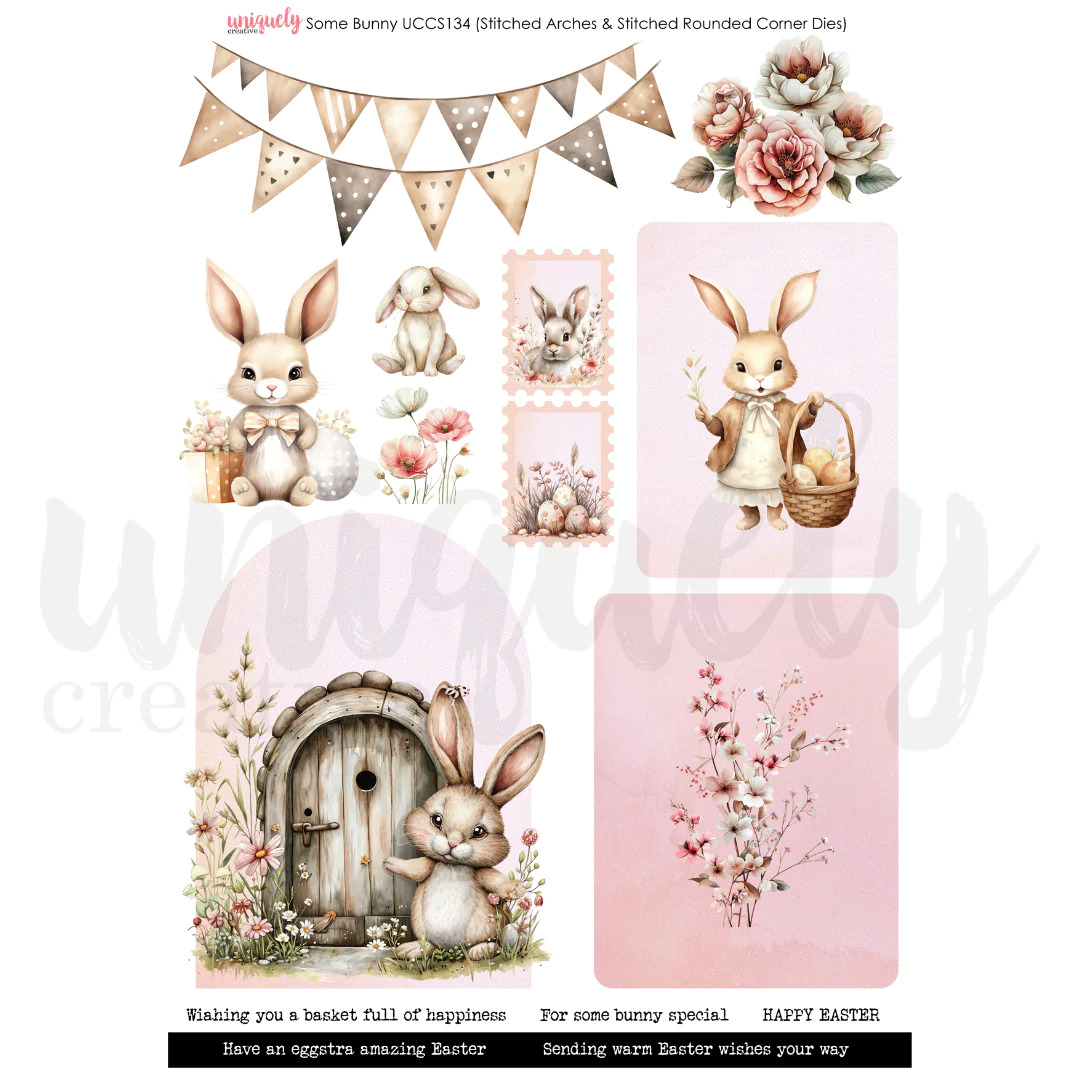 Uniquely Creative Cut-a-Part Sheet Some Bunny