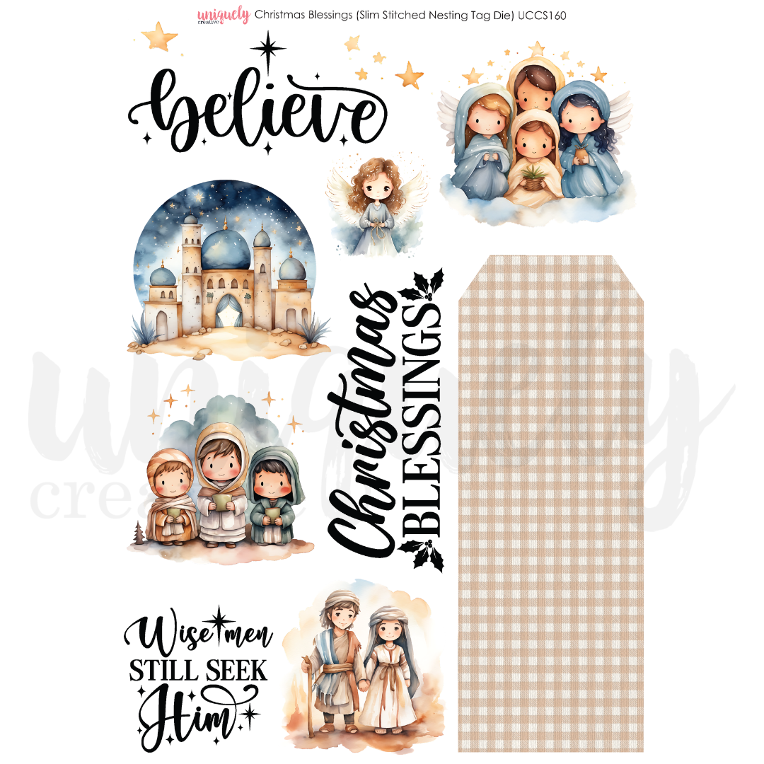 Uniquely Creative Cut-a-Part Sheet Christmas Blessings