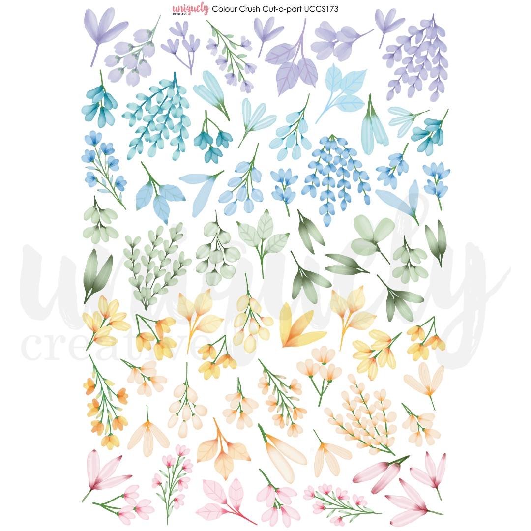 Uniquely Creative Cut-a-Part Sheet Colour Crush