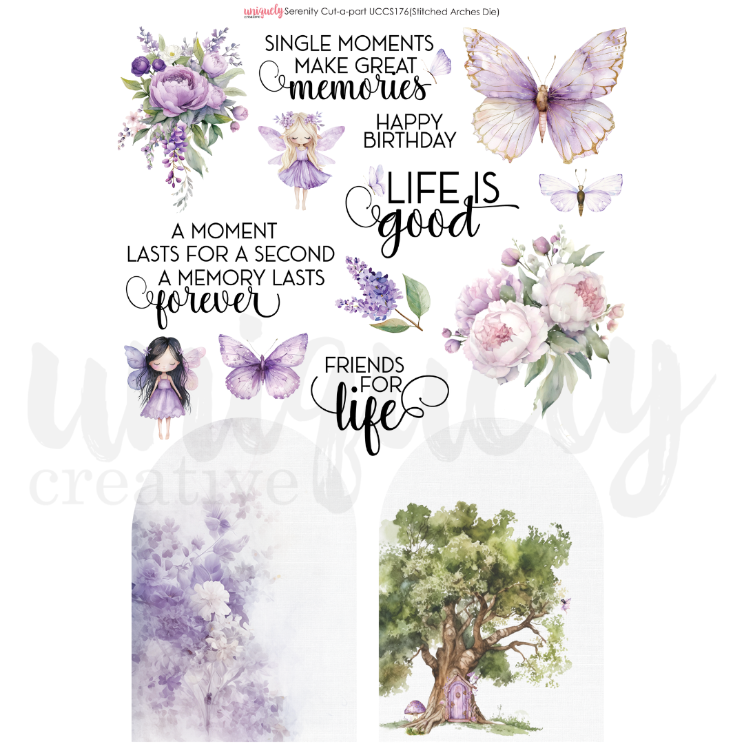 Uniquely Creative Cut-a-Part Sheet Serenity