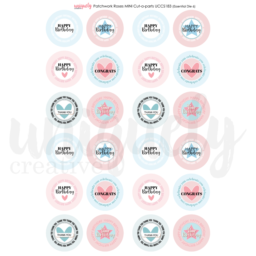 Uniquely Creative Cut-a-Part Sheet Mini - Patchwork Roses