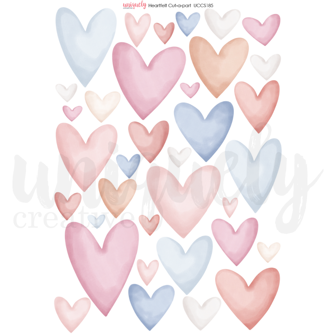 Uniquely Creative Cut-a-Part Sheet Heartfelt