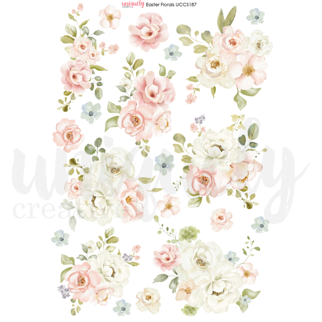 Uniquely Creative Cut-a-Part Sheet Easter Florals