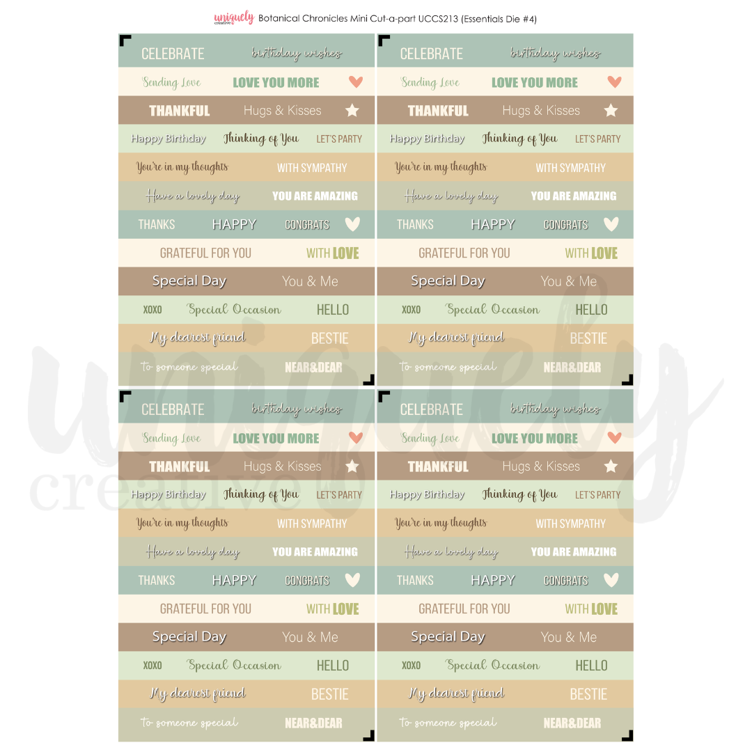 Uniquely Creative Cut-a-Part Sheet Mini - Botanical Chronicles
