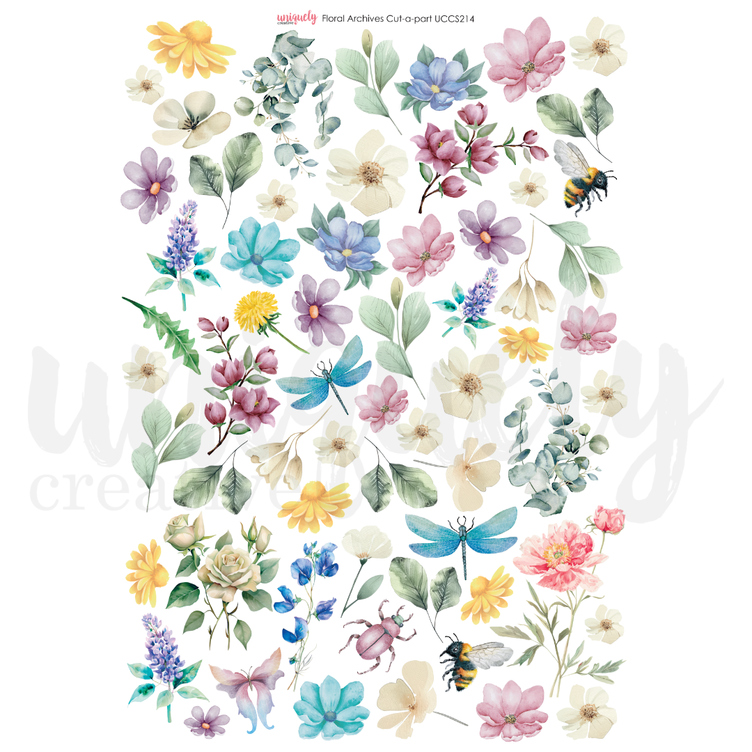 Uniquely Creative Cut-a-Part Sheet Floral Archives
