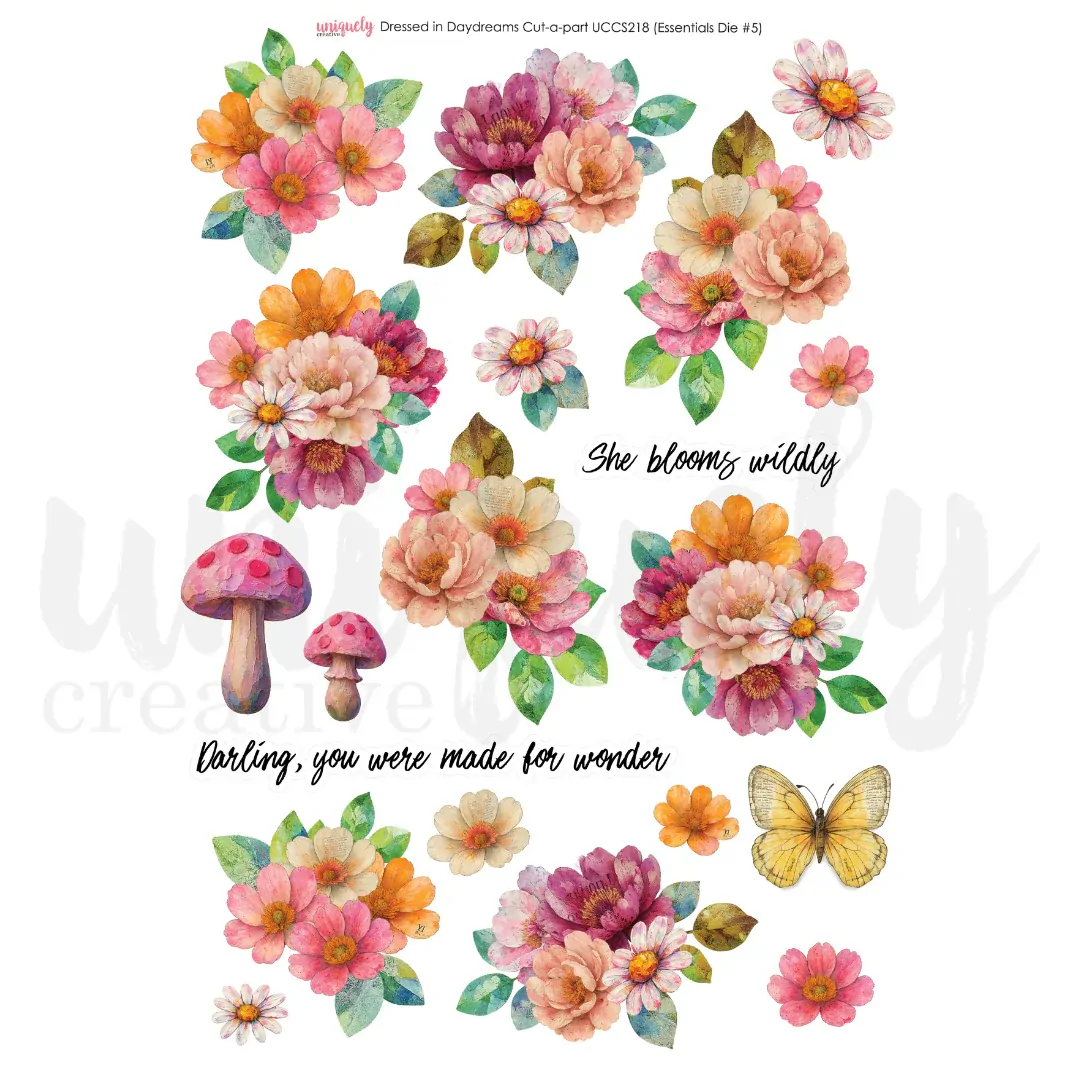 Uniquely Creative Cut-a-Part Sheet Dressed in Daydreams