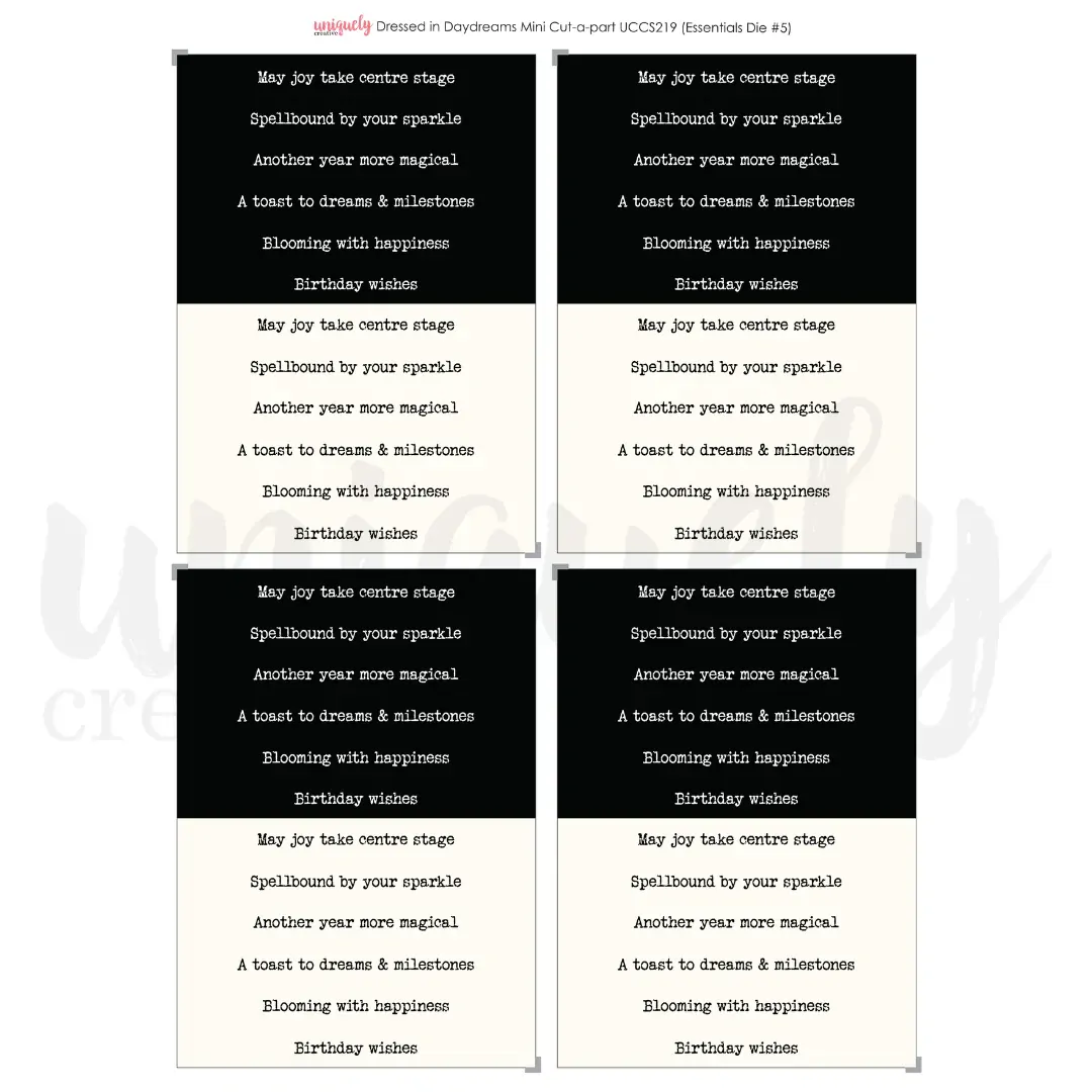 Uniquely Creative Cut-a-Part Sheet Mini - Dressed in Daydreams