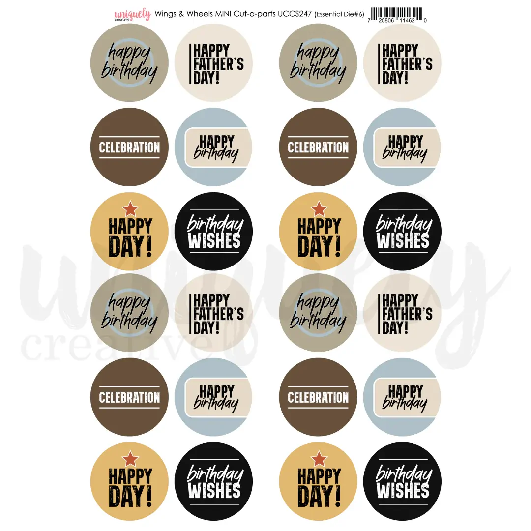 Uniquely Creative Cut-a-Part Sheet Mini - Wings & Wheels