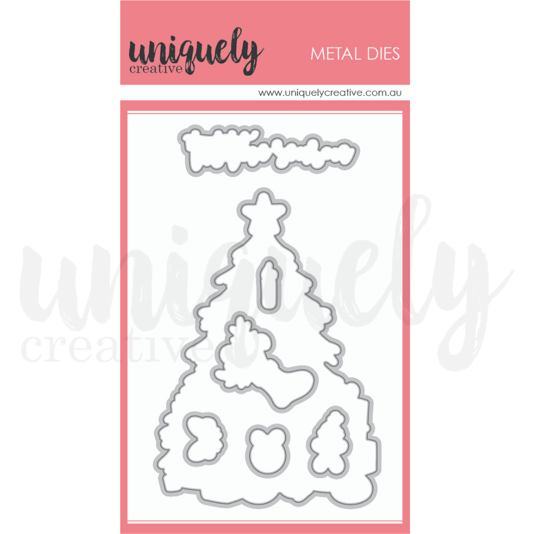 Uniquely Creative O Christmas Tree Fussy Cutting Die