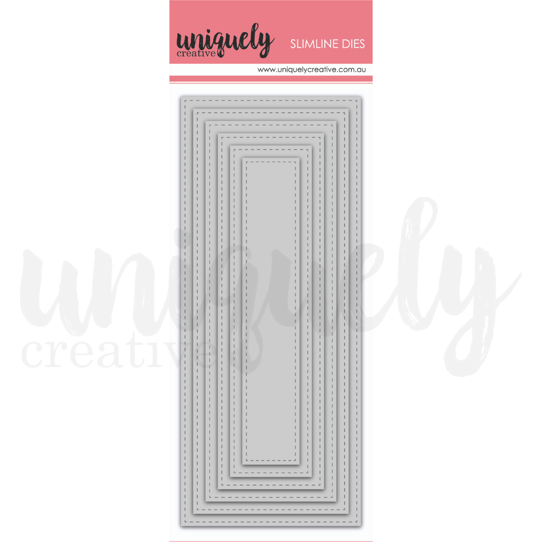 Uniquely Creative Slimline Stitched Nesting Rectangle Die