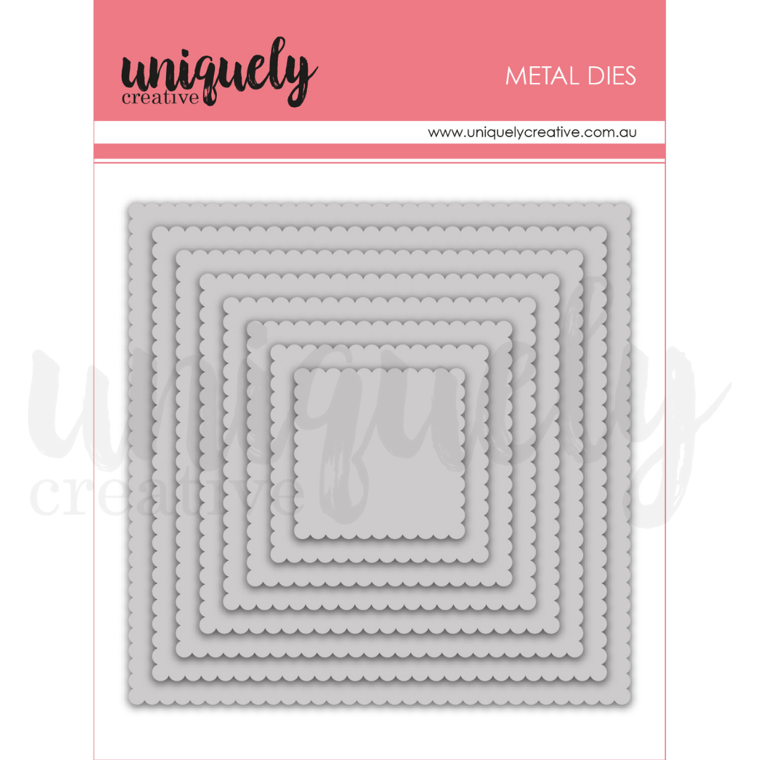Uniquely Creative Scalloping Nesting Square Die