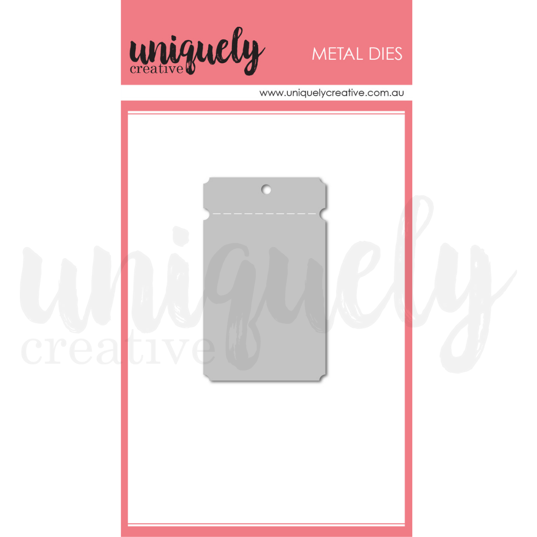 Uniquely Creative Die Ticket Tag