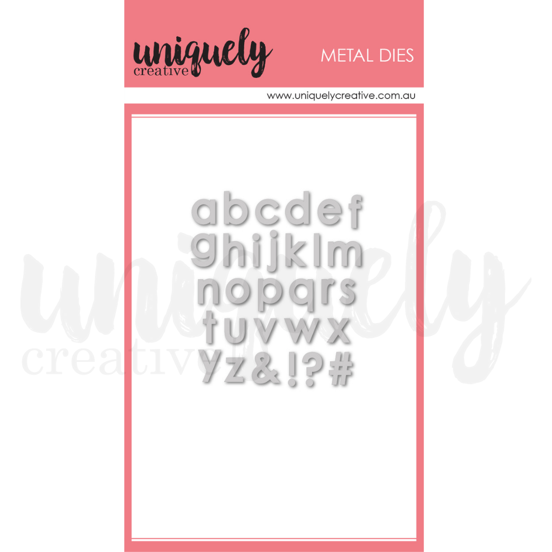 Uniquely Creative Die Tiny Lowercase Alphabet