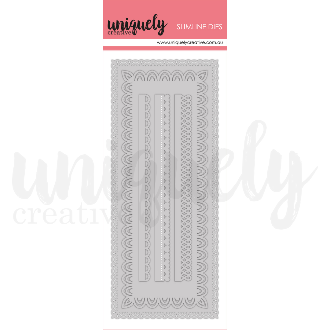 Uniquely Creative Die Slim Line Lacy Border Dies