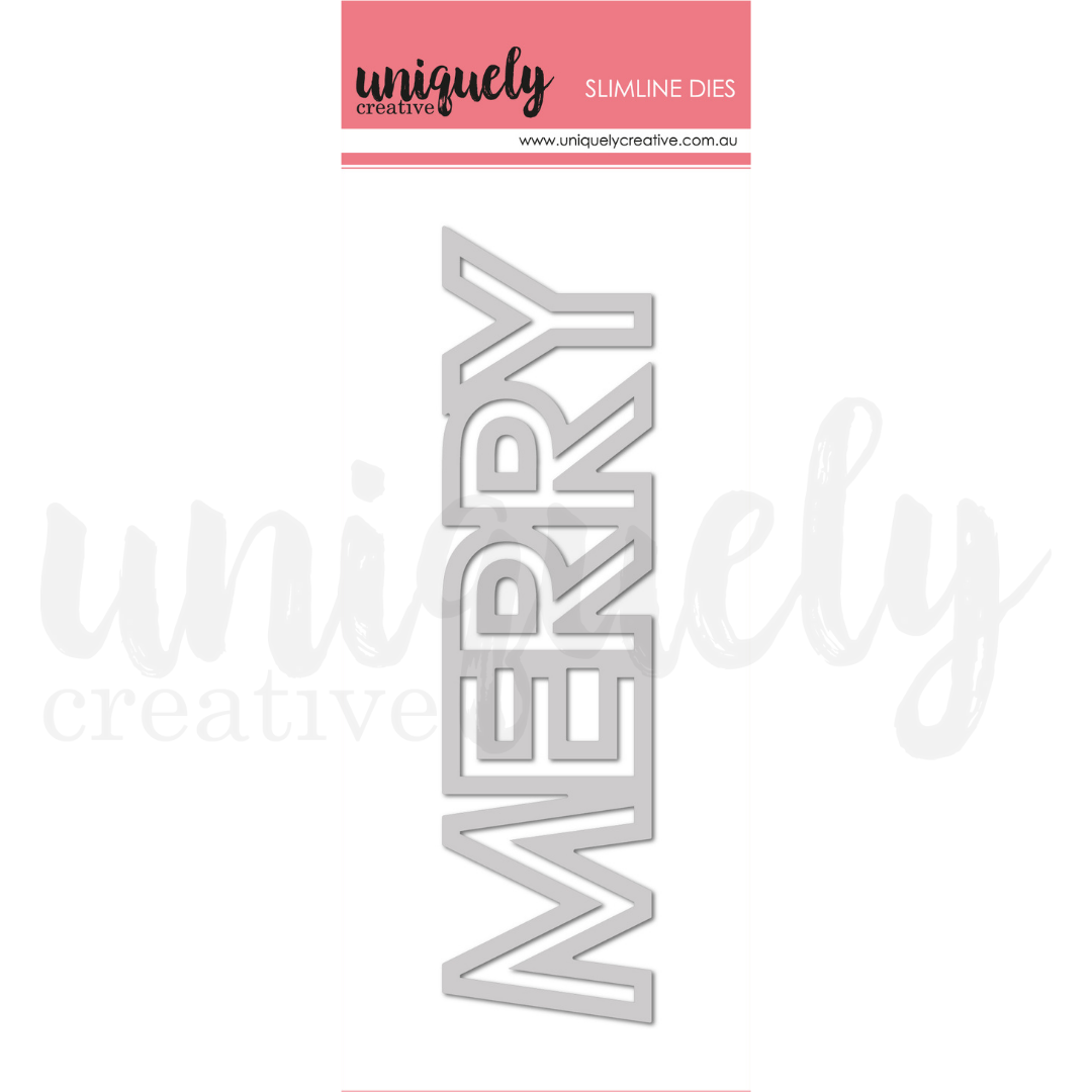 Uniquely Creative Slimline Merry Die