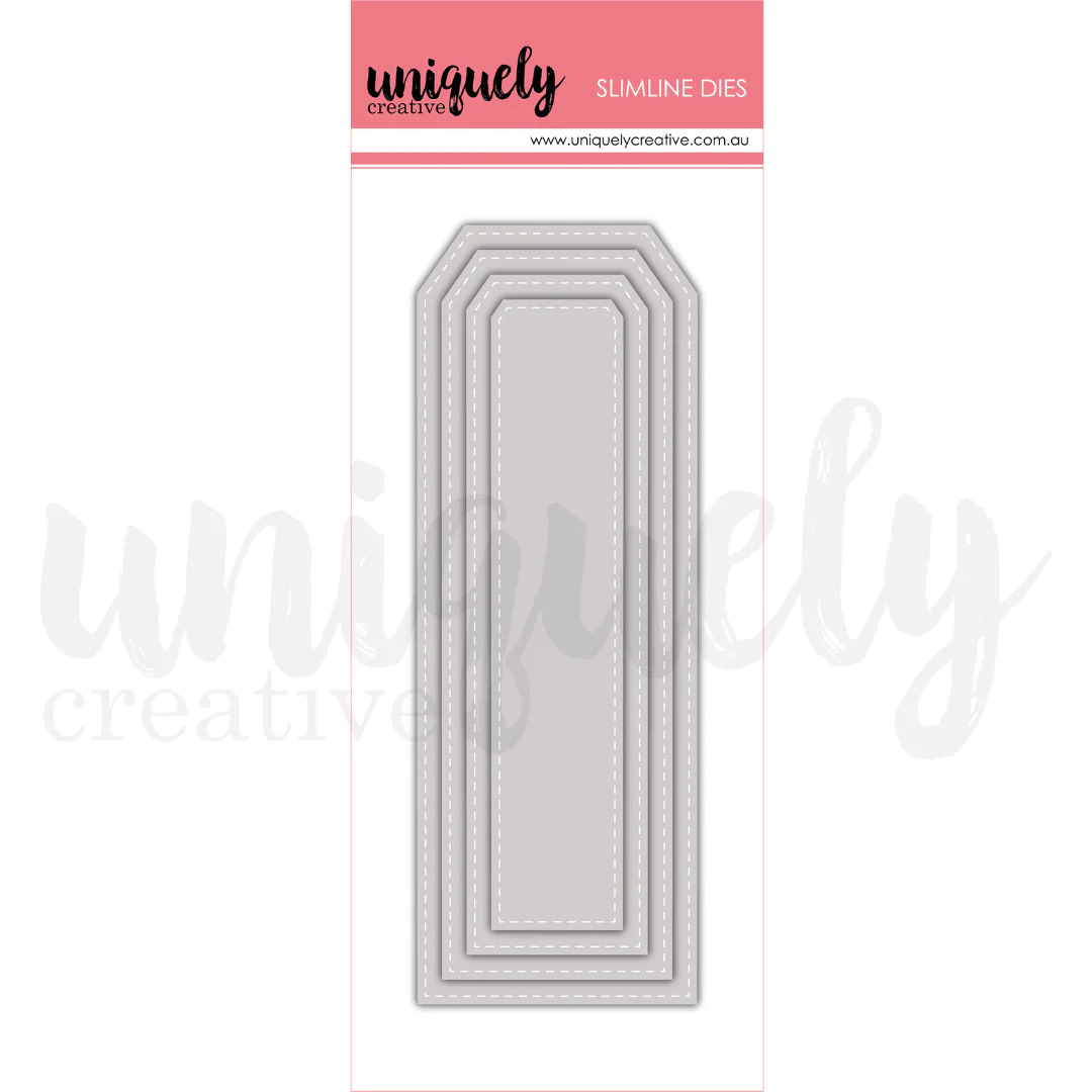 Uniquely Creative Slim Stitched Nesting Tag Die