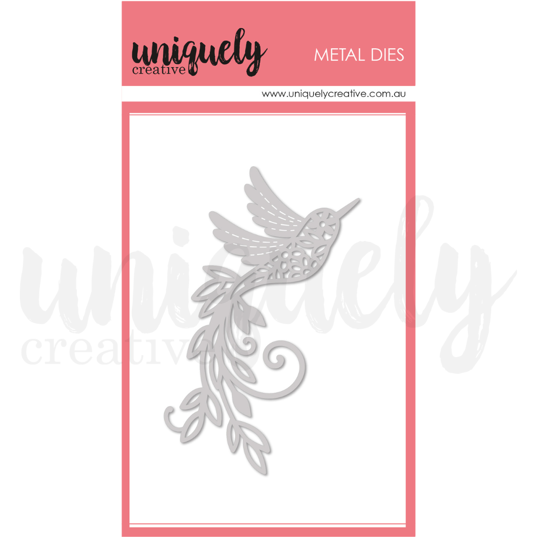 Uniquely Creative Floral Bird Die