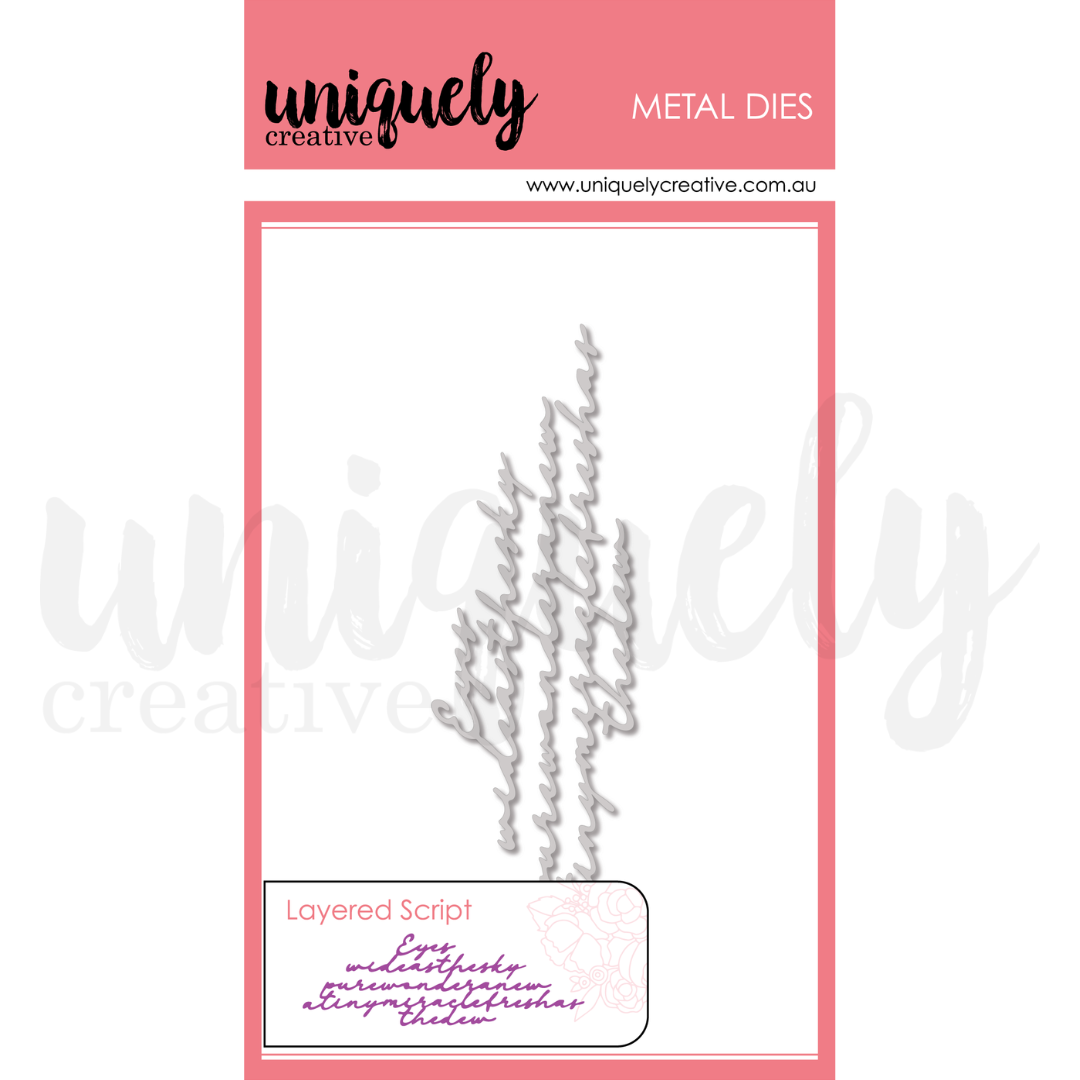 Uniquely Creative Layered Script Die