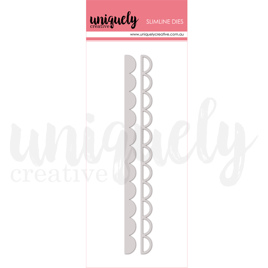 Uniquely Creative - Slimline Scallop Script Die