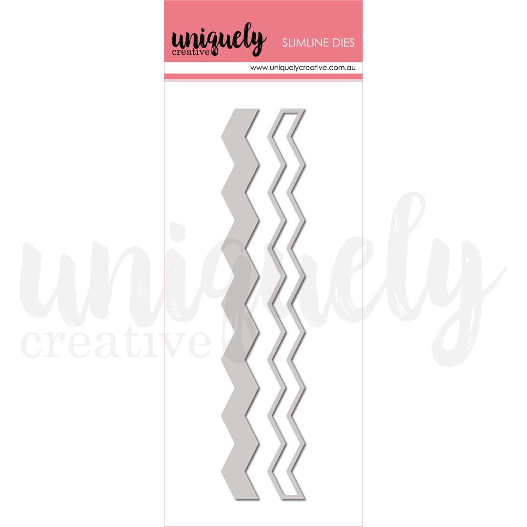 Uniquely Creative - Slimline Chevron Slip Die