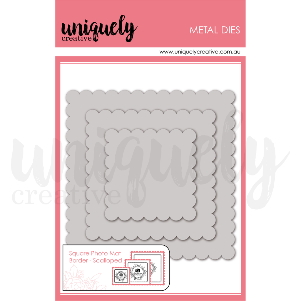 Uniquely Creative - Rectangle Photo Mat Border Die - Pierced