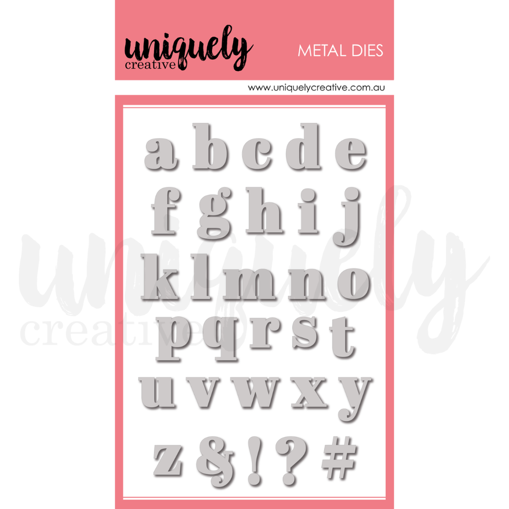 Uniquely Creative - Serif Uppercase Alpha Die