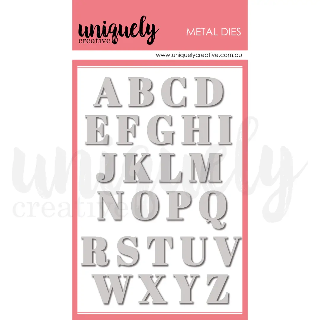 Uniquely Creative - Serif Uppercase Alpha Die
