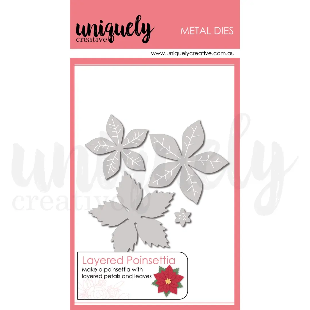 Uniquely Creative - Layered Poinsettia Die