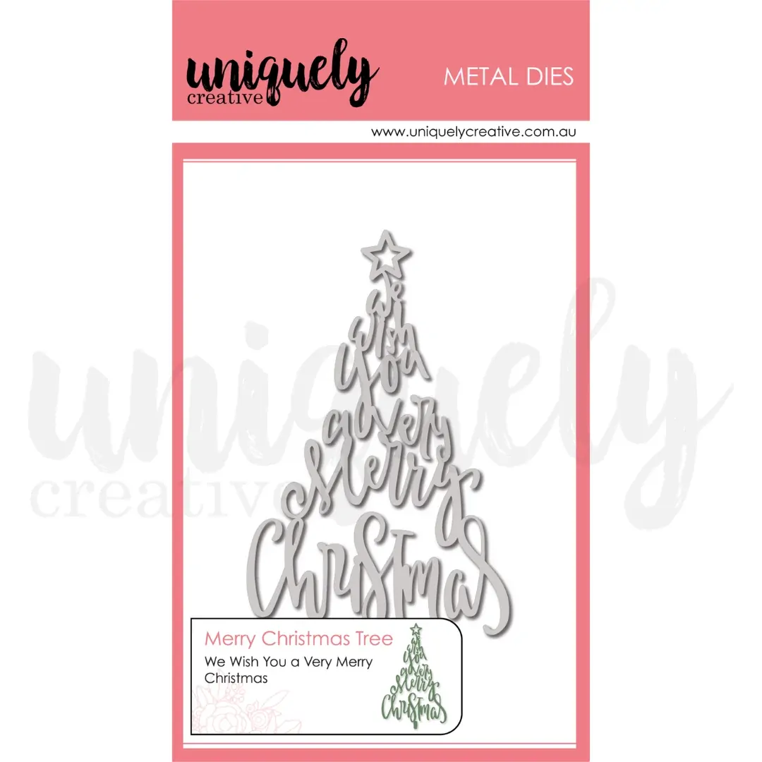 Uniquely Creative - Merry Christmas Tree Die