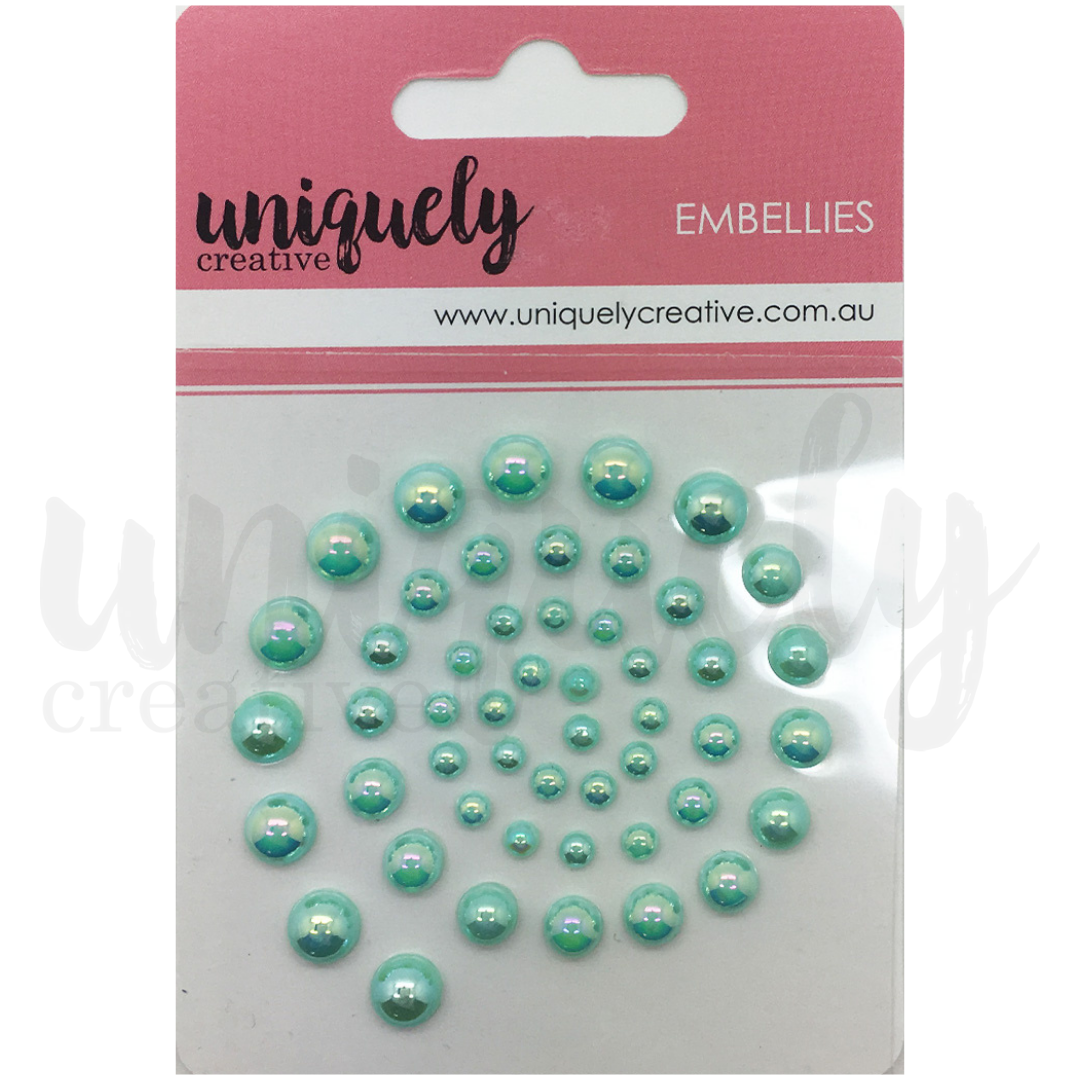 Uniquely Creative Embellishment Adhesive Mint Pearls
