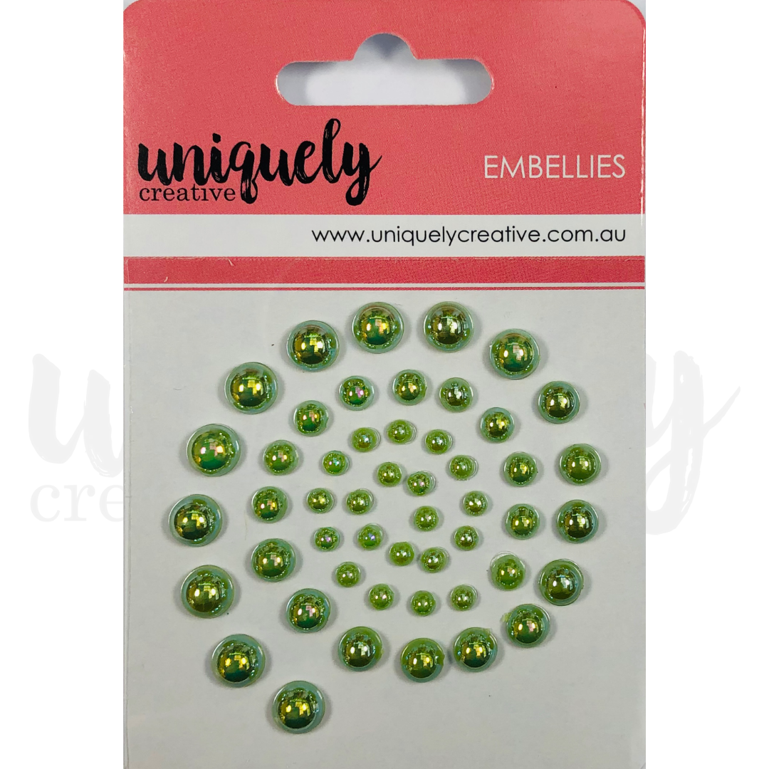 Uniquely Creative Embellishment Adhesive Sage Pearls