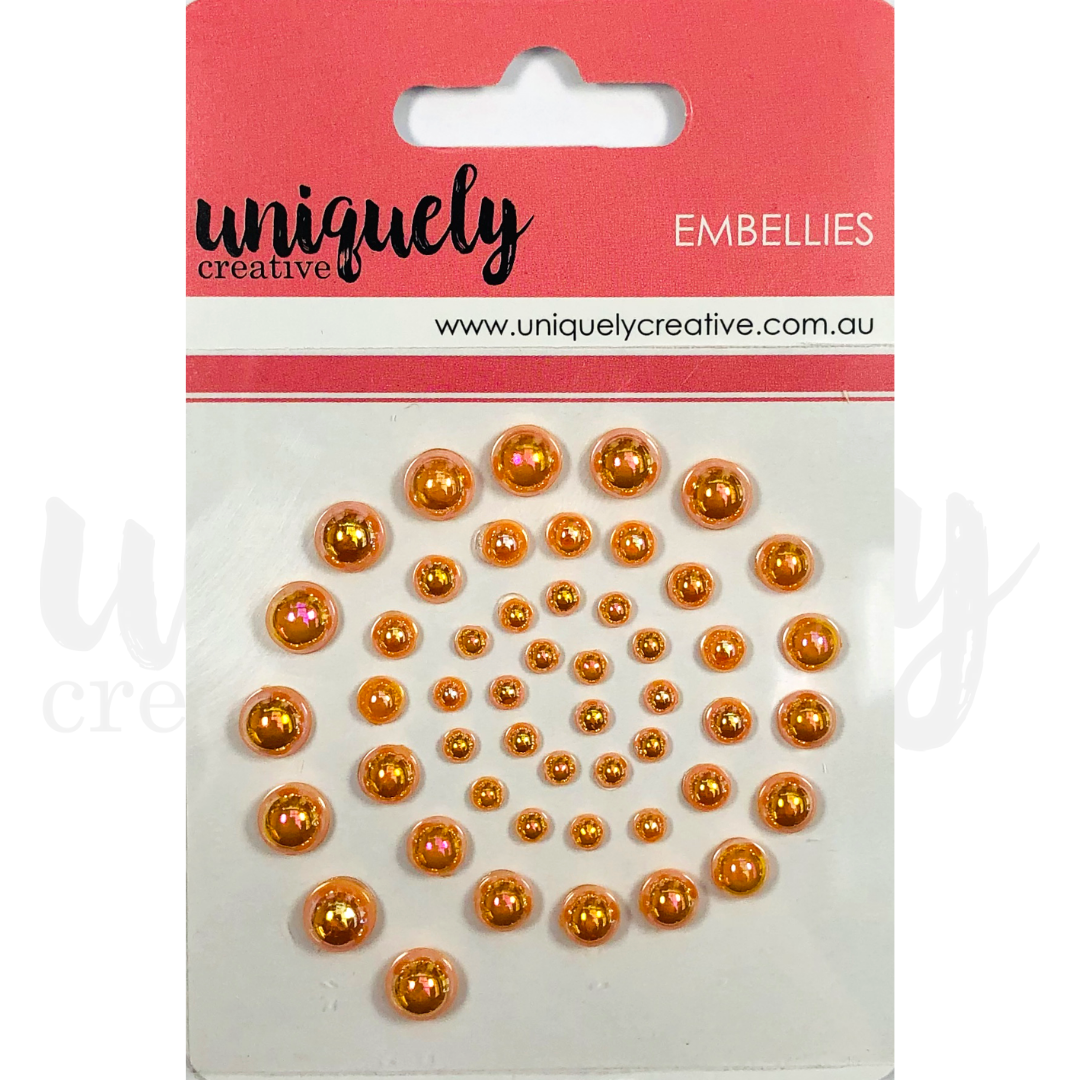 Uniquely Creative Embellishment Adhesive Peach Pearls