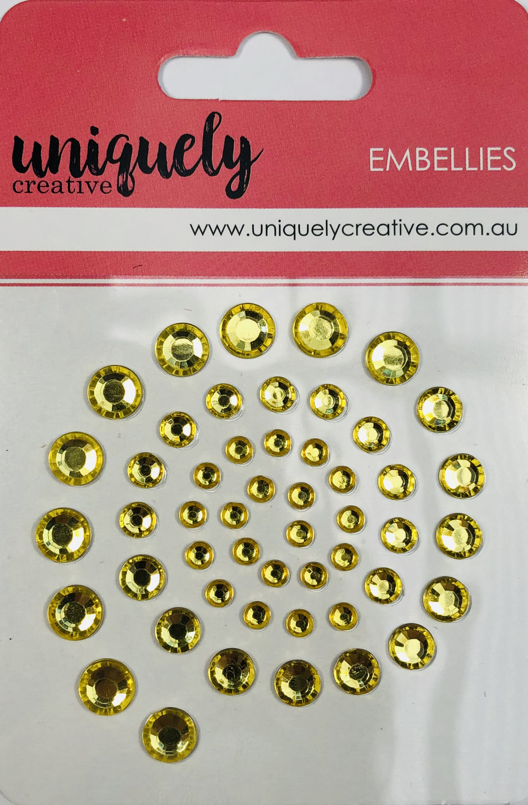 Uniquely Creative Embellishment Adhesive Sunshine Rhinestones