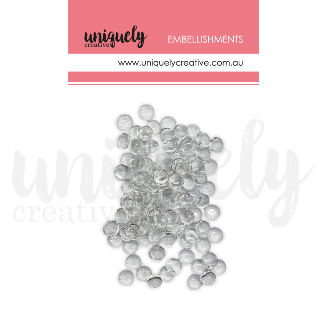 Uniquely Creative Embellishment Glass Domes 8mm 100pk