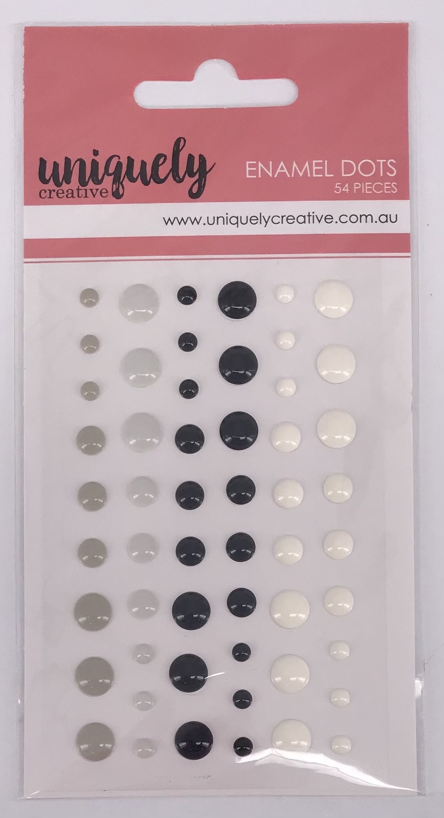Uniquely Creative Stickers Enamel Dots Monochromatic