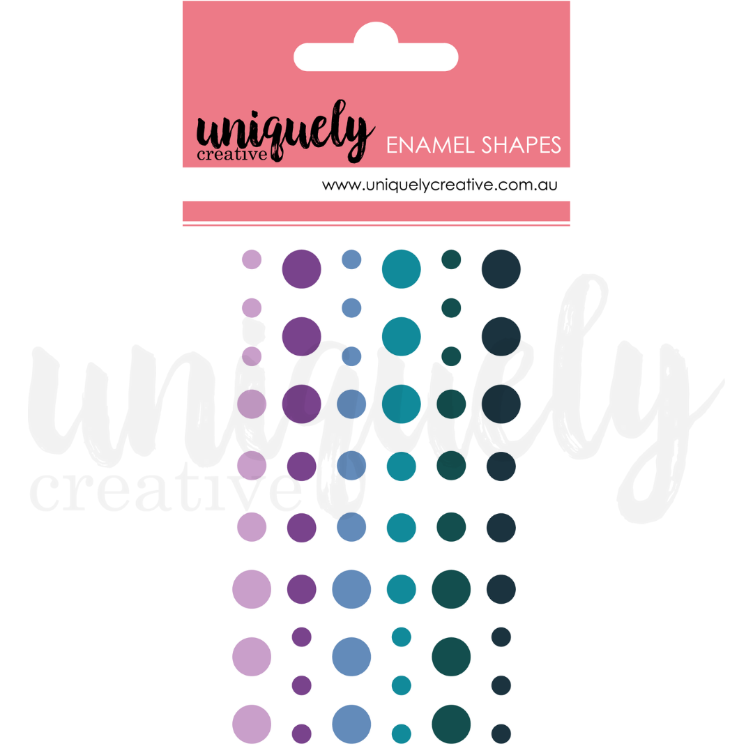 Uniquely Creative Stickers Enamel Dots Winter