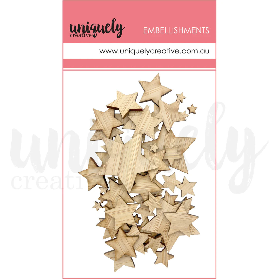 Uniquely Creative Wooden Mixed Stars