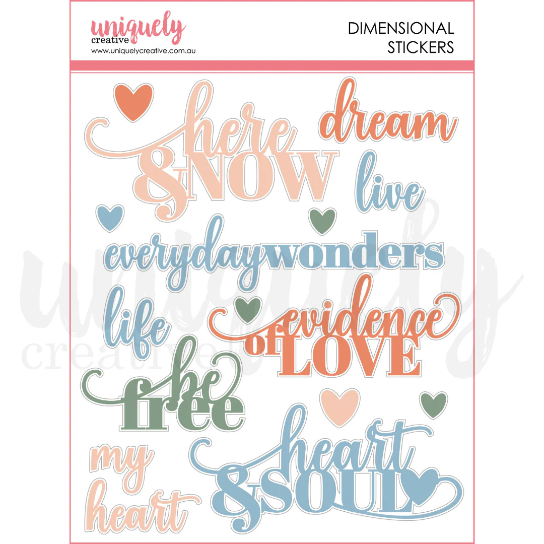 Uniquely Creative Dimensional Stickers Boho Soul