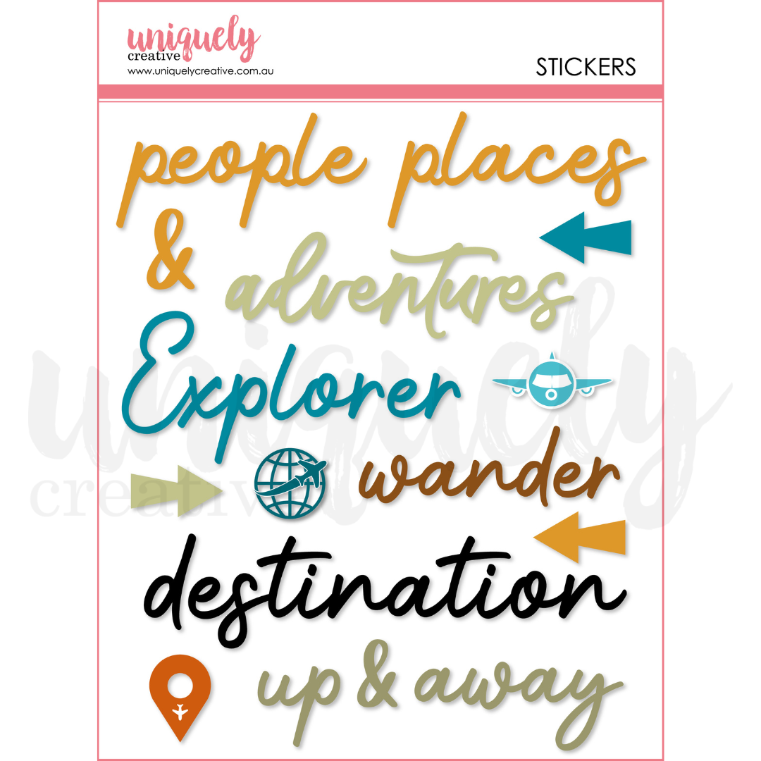Uniquely Creative Puffy Stickers - Scenic Route
