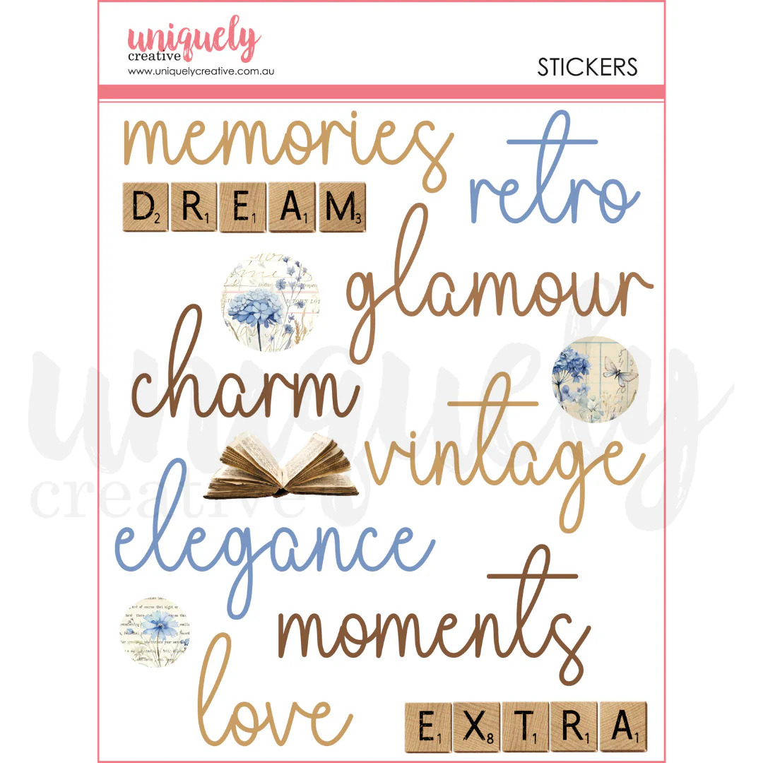 Uniquely Creative Puffy Stickers Stickers Vintage Chronicles
