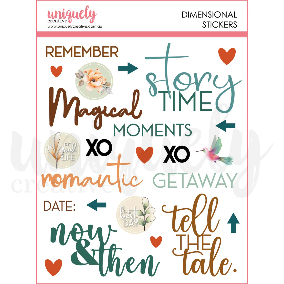 Uniquely Creative Puffy Stickers Stickers Enchanted Forest