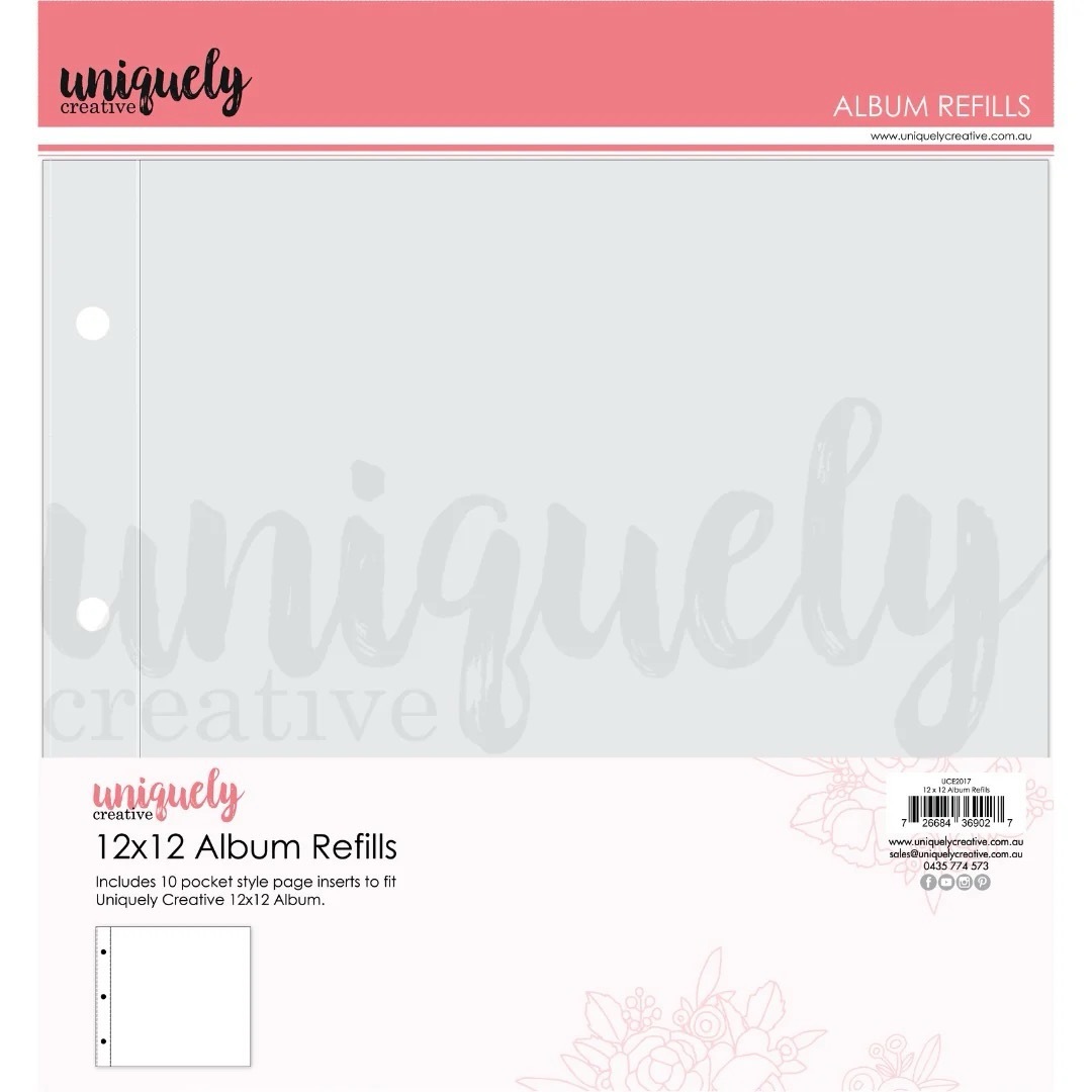 Uniquely Creative 12” x 12” Scrapbooking Album Refills
