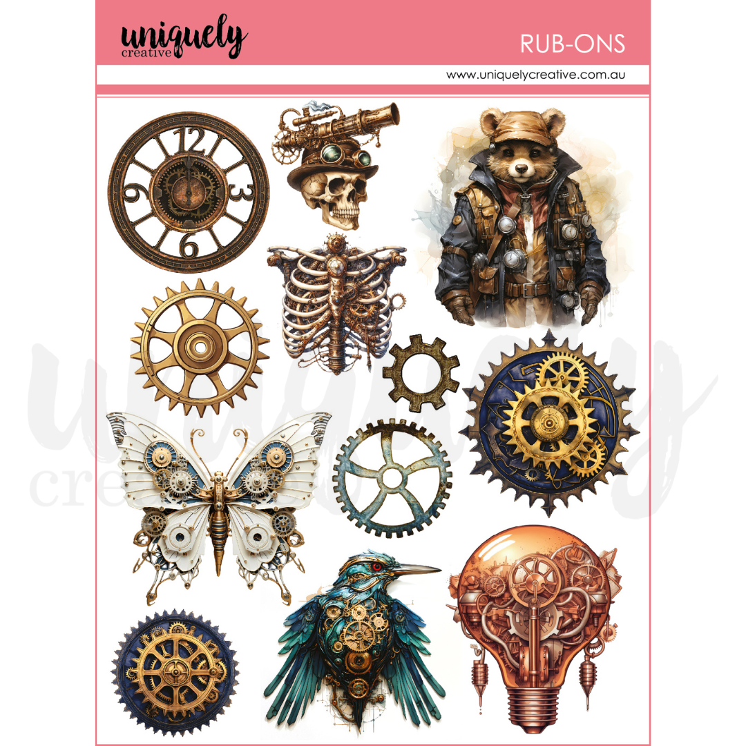 Uniquely Creative Rub Ons - Steampunk