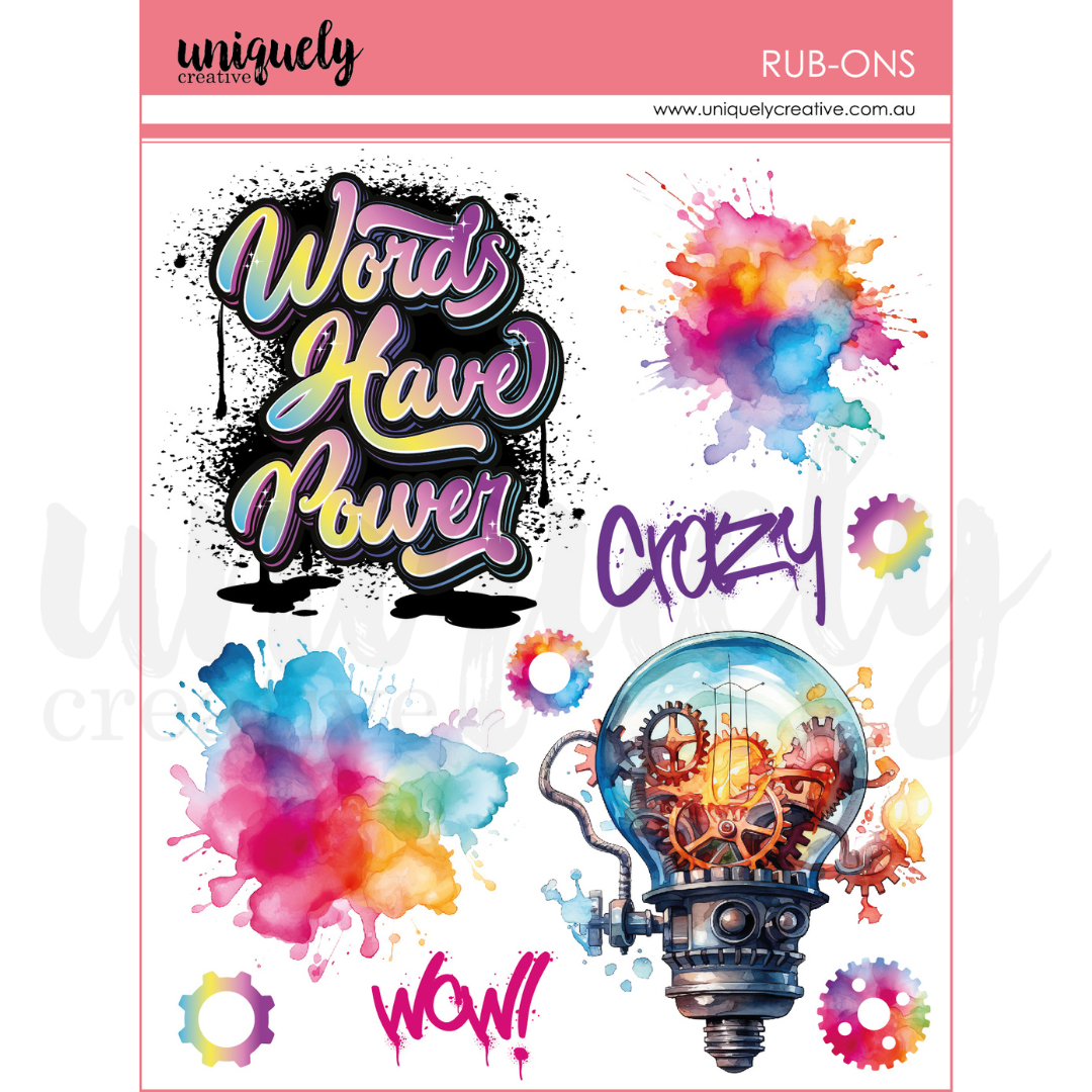 Uniquely Creative Rub Ons - Graffiti