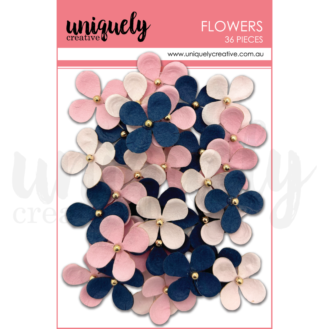 Uniquely Creative Blue & Blush Flowers